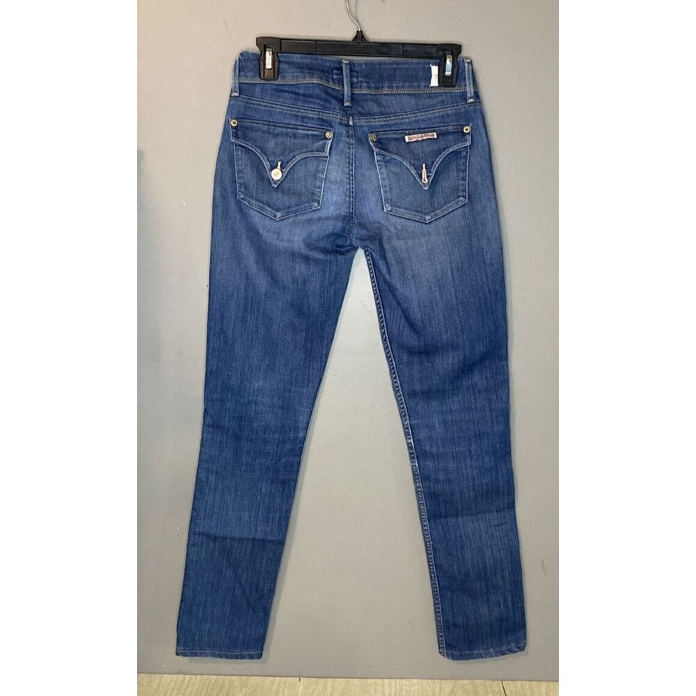 Hudson Collin Flap Skinny Jeans Women's Size 26 (29x31) Low Rise Dark Wash Denim